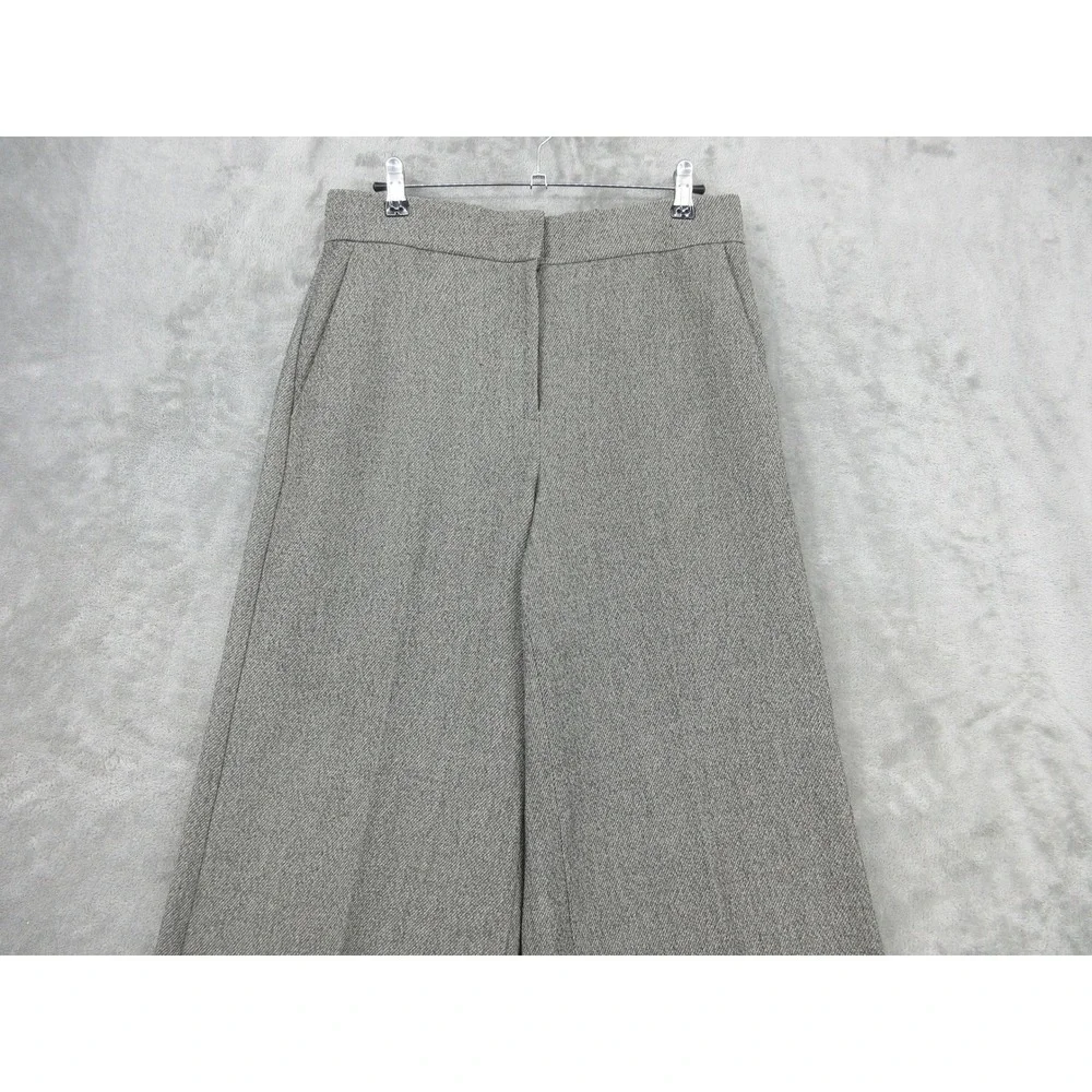Ann Taylor Pants Womens 8 Wide Leg Office‎ Career Gaucho High Waist Trouser Gray